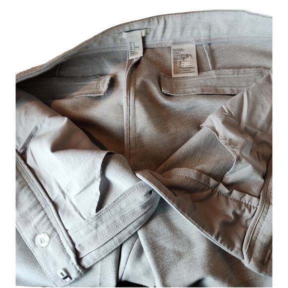 H&M Heather Gray Slacks Womens Sz 14 Trouser Work Office Pants Flat Front Career - Picture 10 of 16
